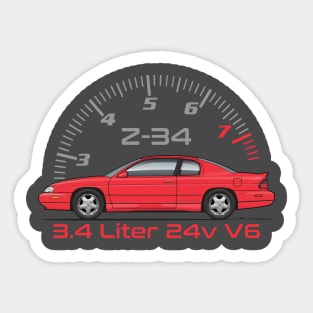 3.4 Liter V6 Sticker